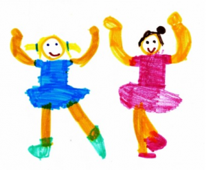children dancing